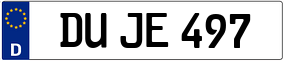 Trailer License Plate
